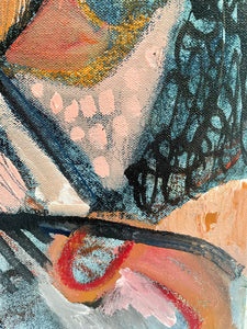 Once Bitten Detail Original Painting Joni Murphy Artist