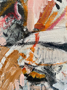 Through Thick and Thin Detail Original Painting Joni Murphy Artist