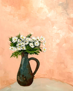 Feverfew in french carafe