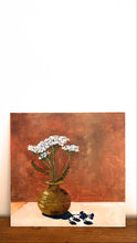Load image into Gallery viewer, Yarrow in a little brown vase