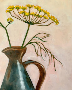 Wild fennel in french decanter