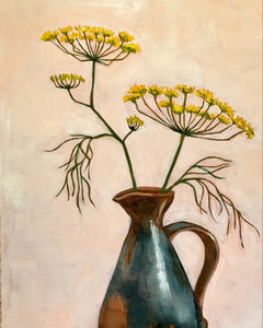 Wild fennel in french decanter